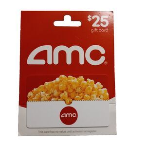 AMC Theater Gift Card $25 Physical Card - PLEASE READ DESCRIPTION AND CONDITION!
